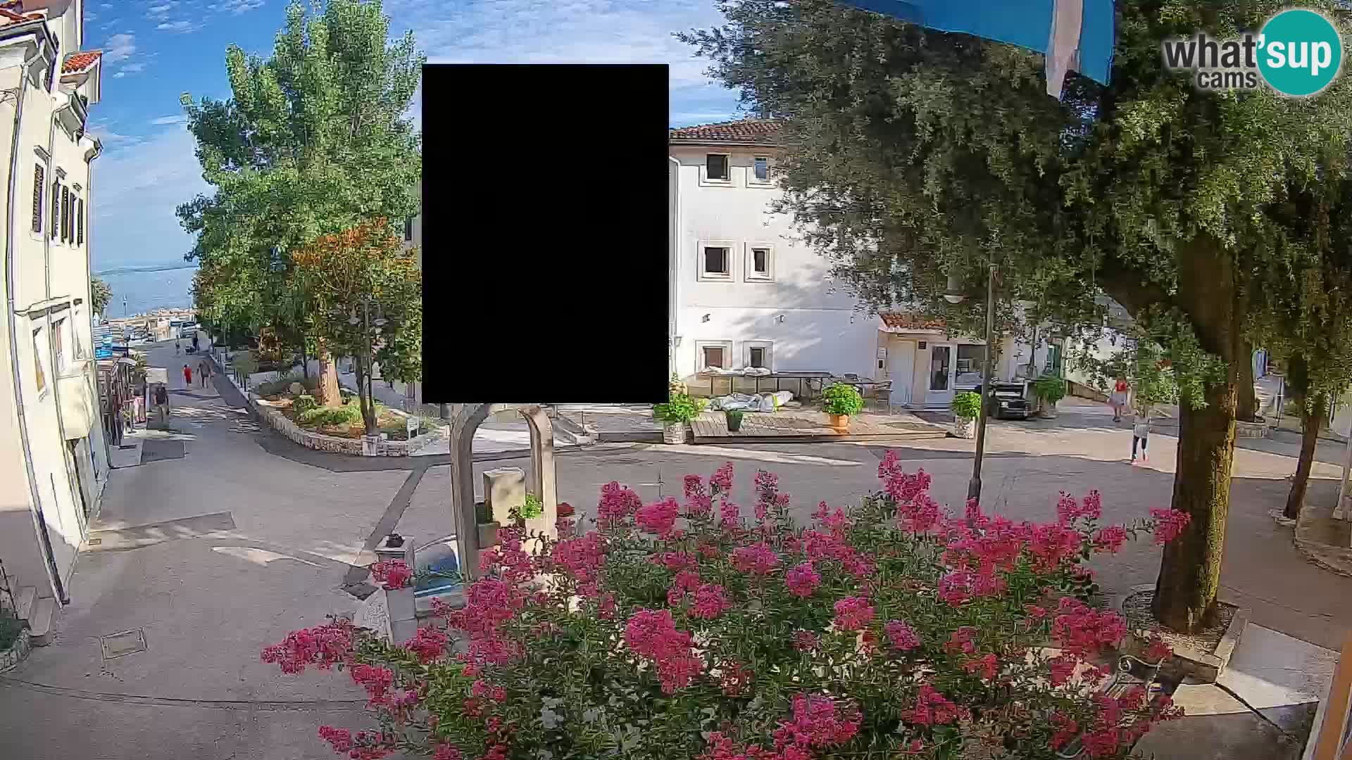 Webcam centre de Mošćenička Draga – Vue en direct du centre-ville