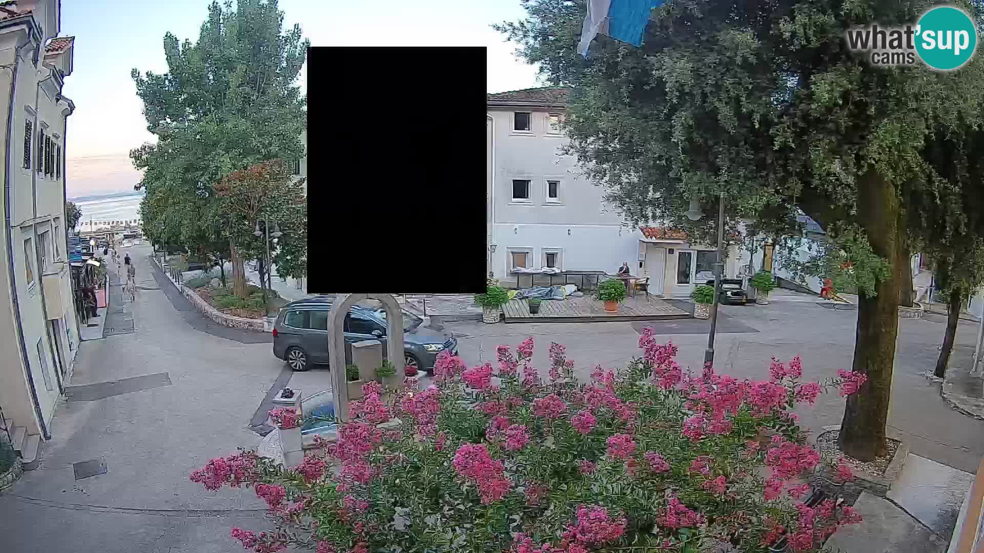 Webcam Mošćenička Draga Center – Live View of the Town Center