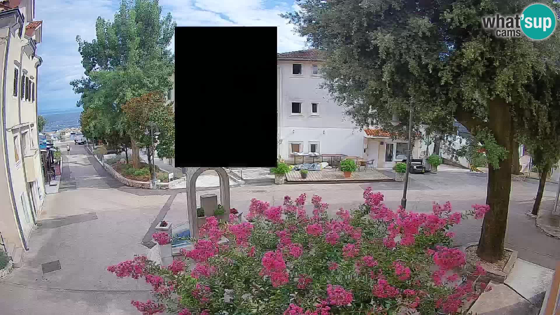 Webcam Mošćenička Draga Zentrum – Liveblick auf das Ortszentrum