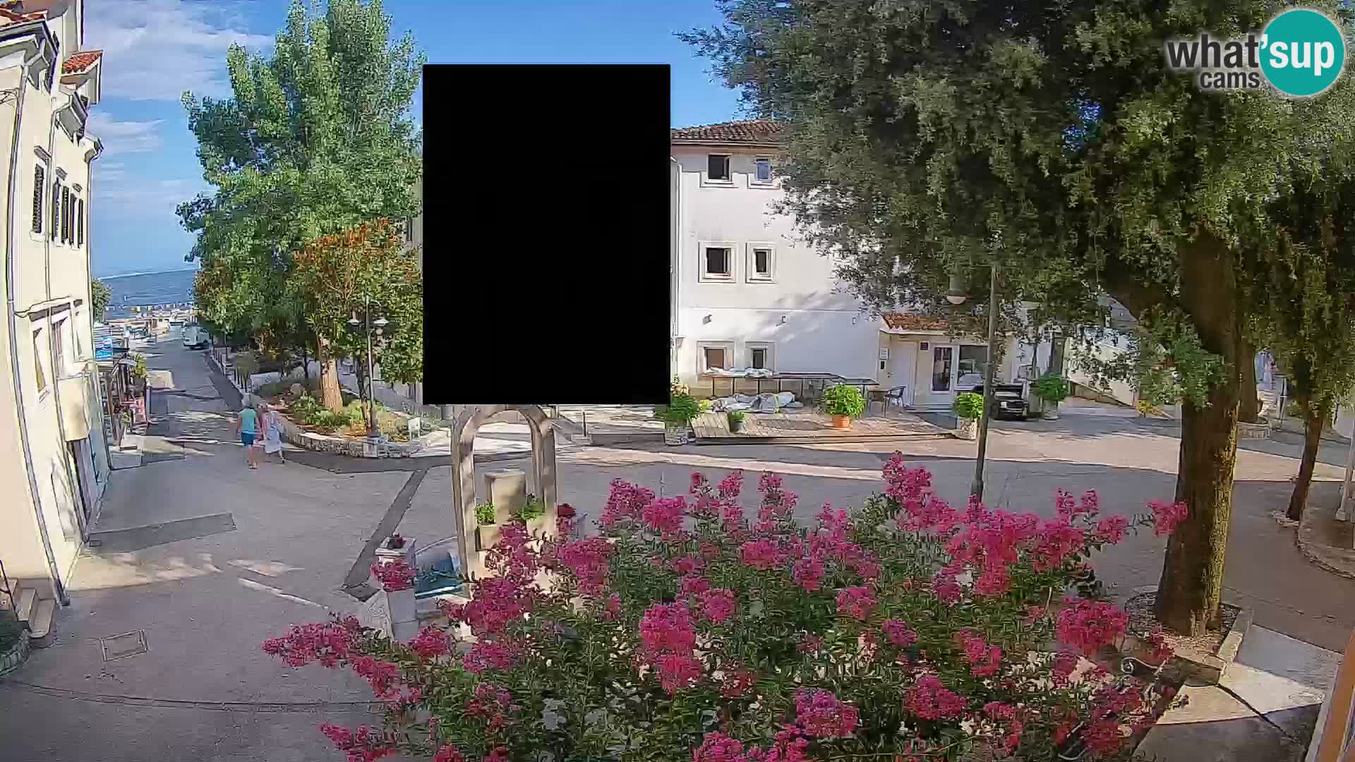 Webcam Mošćenička Draga Zentrum – Liveblick auf das Ortszentrum