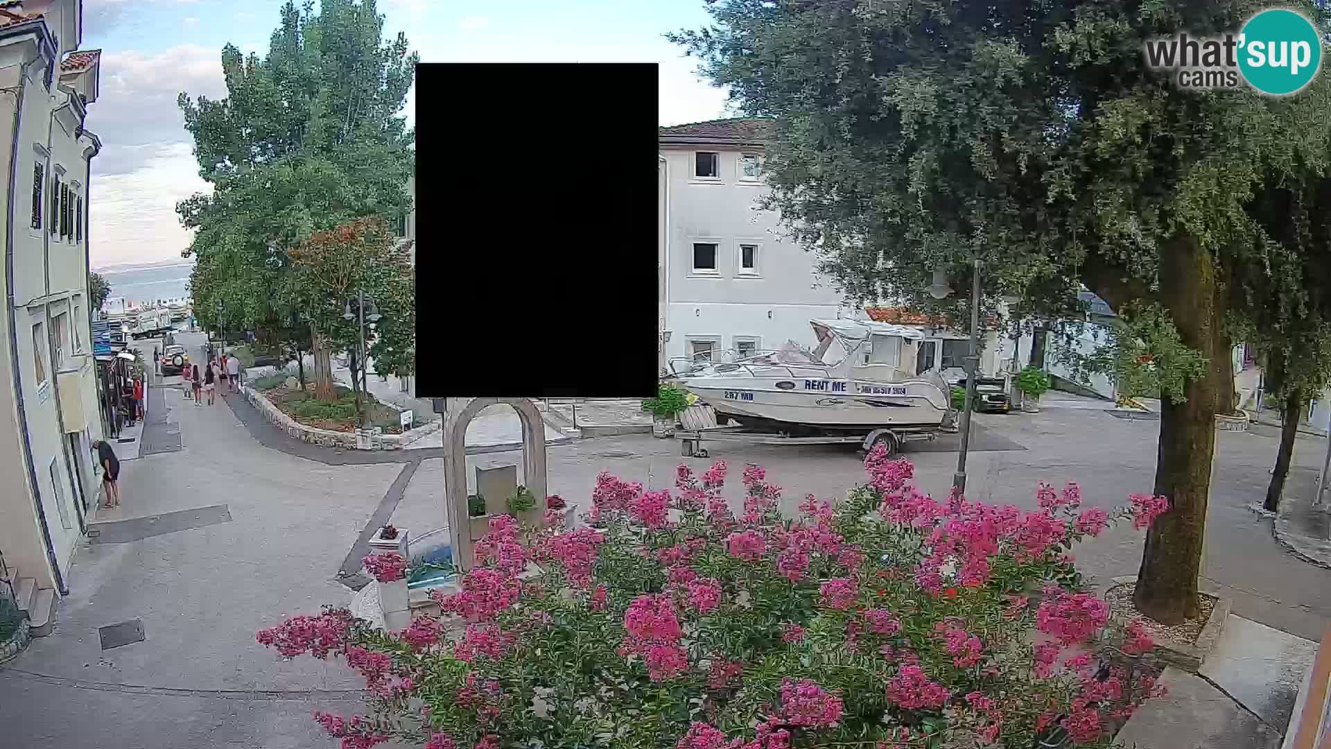 Webcam centre de Mošćenička Draga – Vue en direct du centre-ville