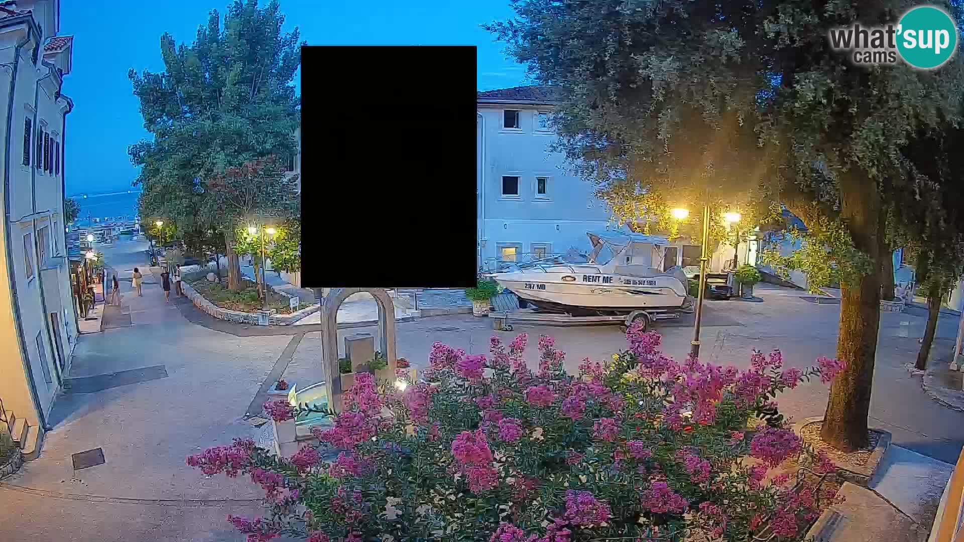 Webcam centre de Mošćenička Draga – Vue en direct du centre-ville