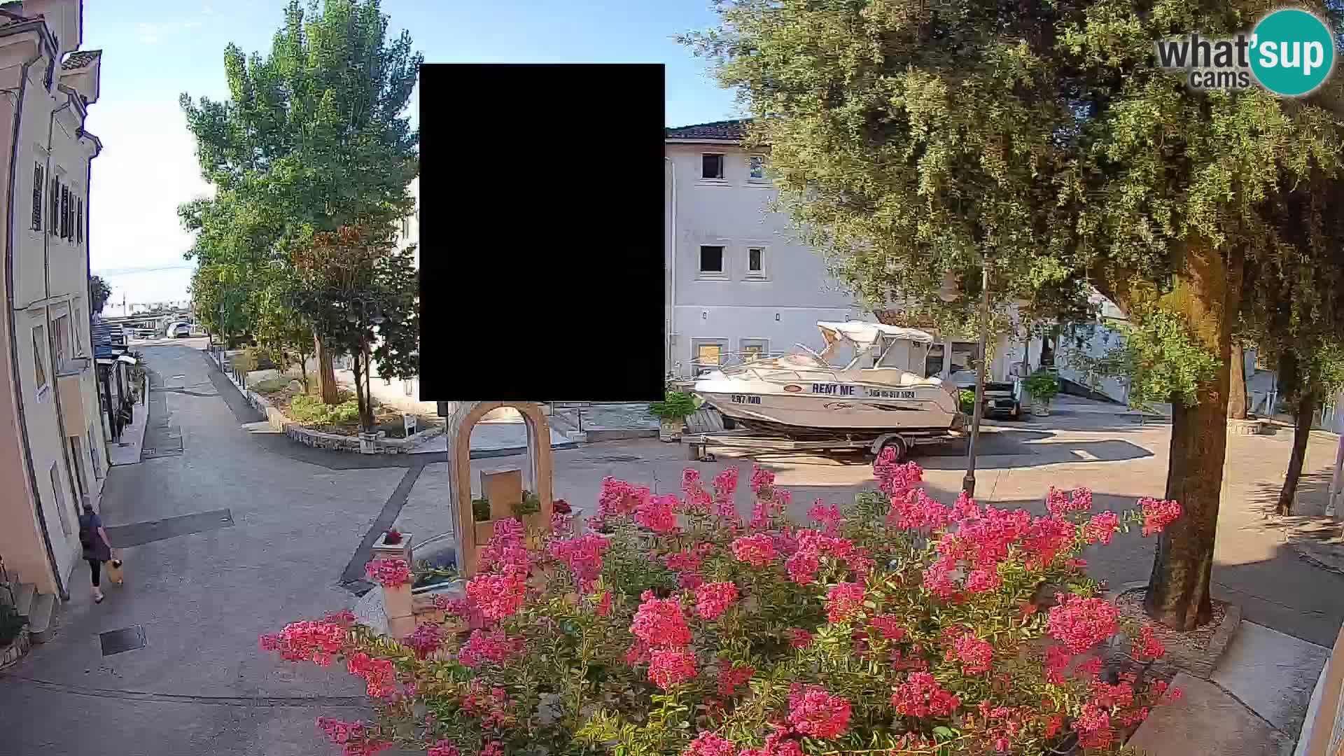 Webcam Mošćenička Draga Center – Live View of the Town Center