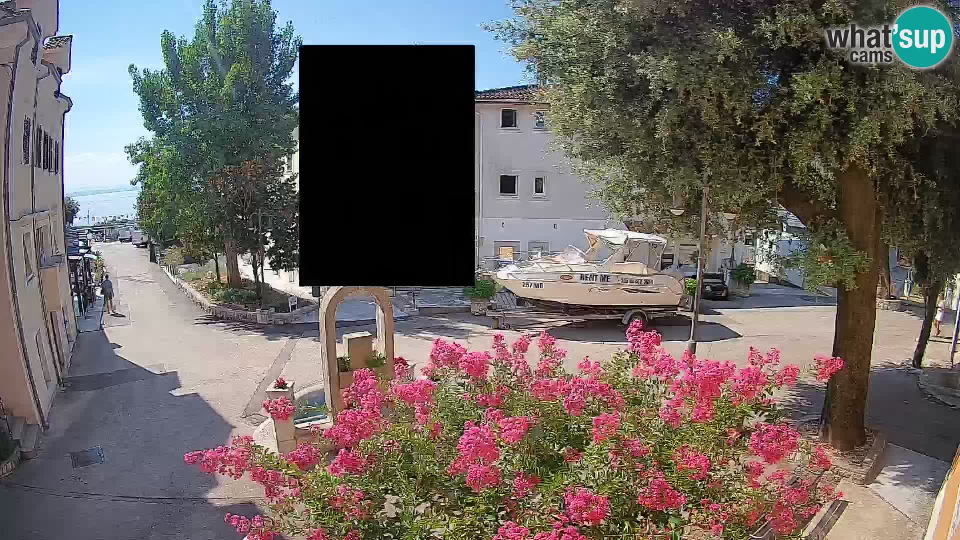 Webcam Centro Draga di Moschiena – Vista live sul centro