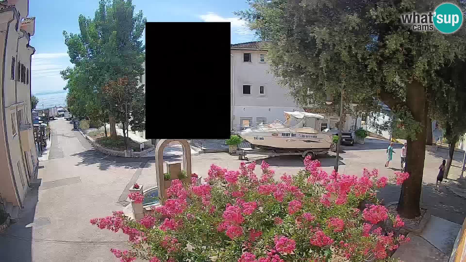 Webcam Centre de Mošćenička Draga – Vue en direct du centre-ville