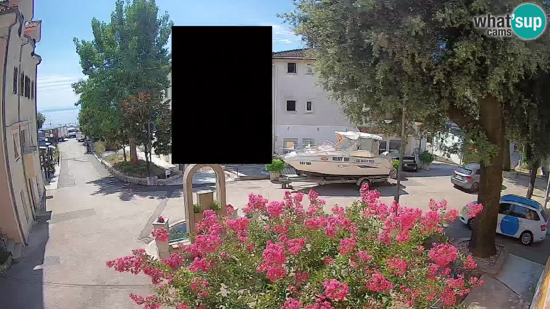 Webcam Centre de Mošćenička Draga – Vue en direct du centre-ville