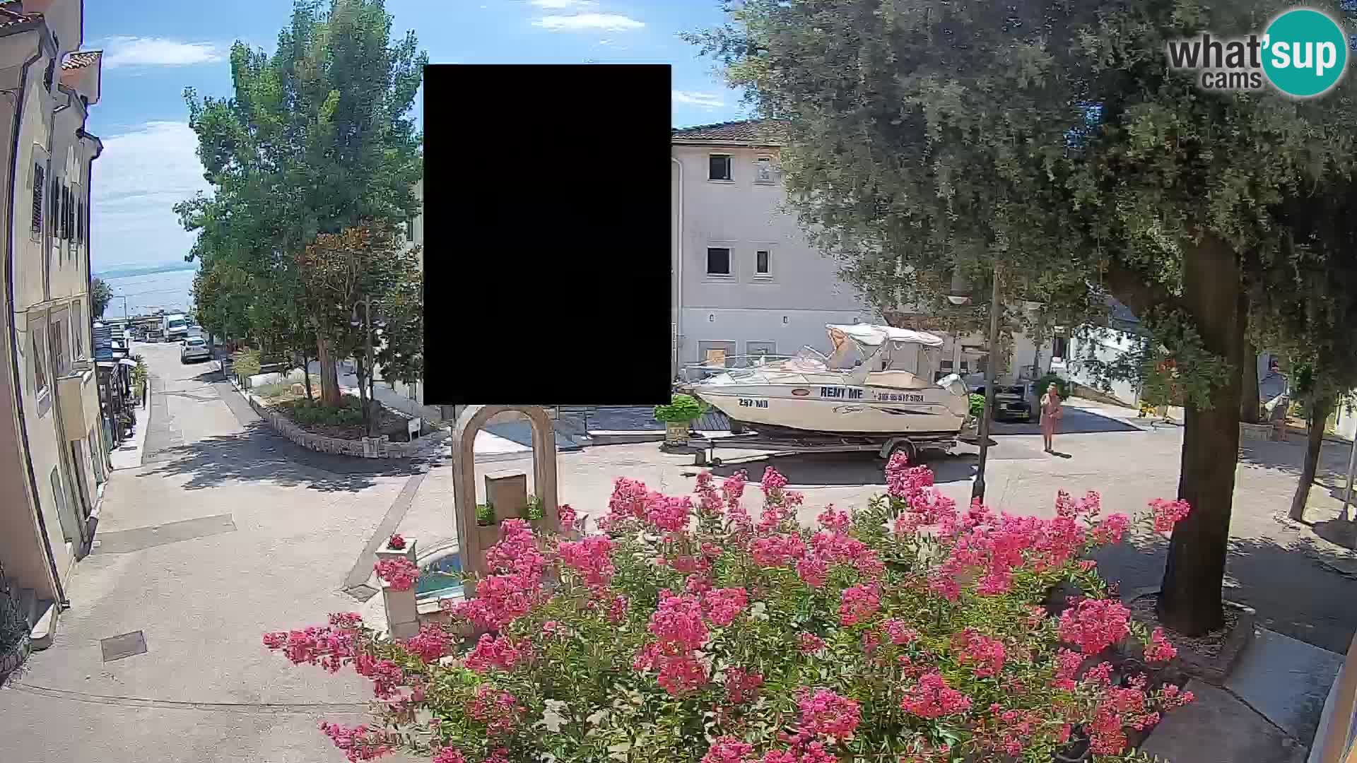 Webcam Centre de Mošćenička Draga – Vue en direct du centre-ville