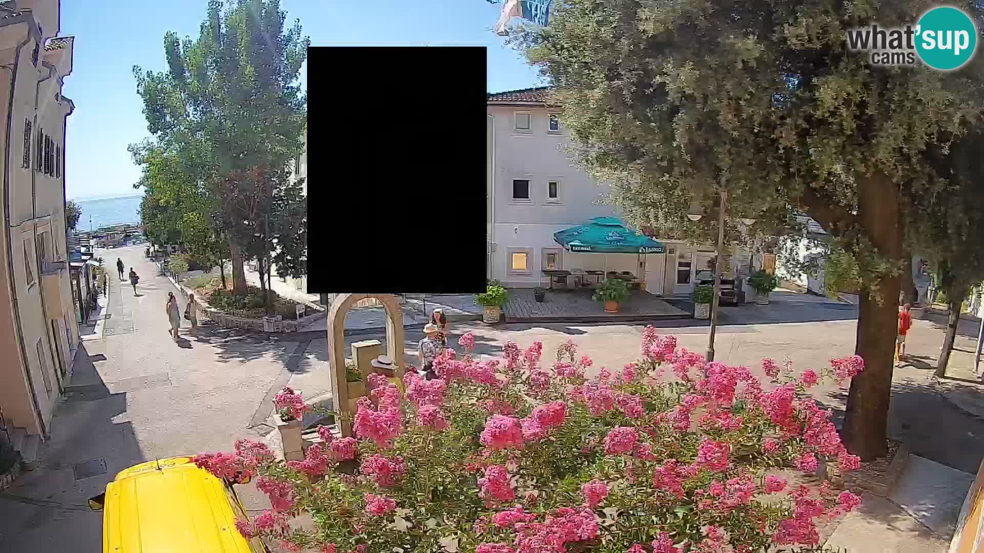 Webcam centre de Mošćenička Draga – Vue en direct du centre-ville