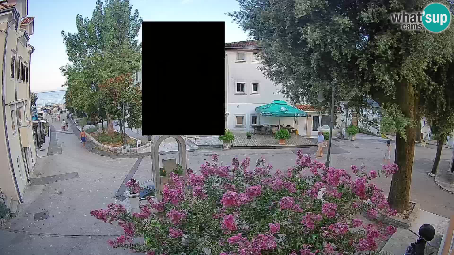 Web kamera centar Mošćeničke Drage – Pogled uživo