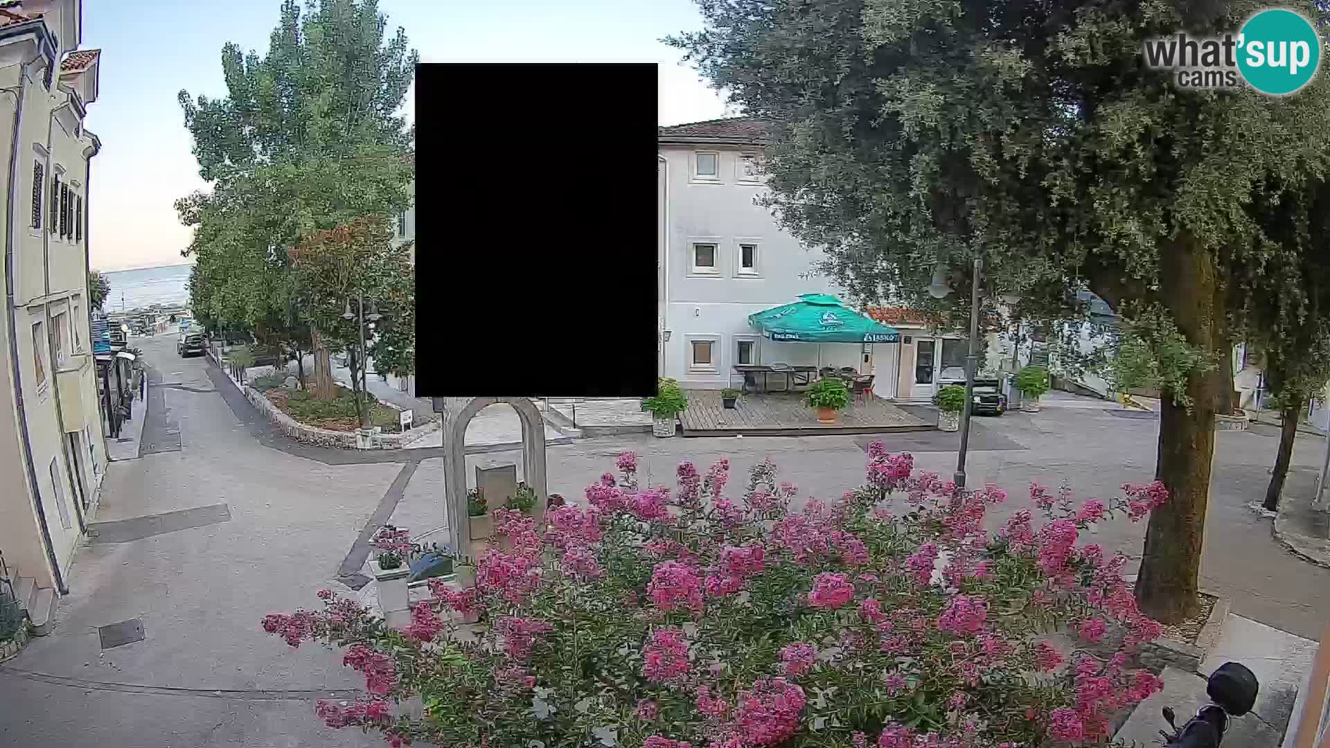 Webcam Mošćenička Draga Zentrum – Liveblick auf das Ortszentrum
