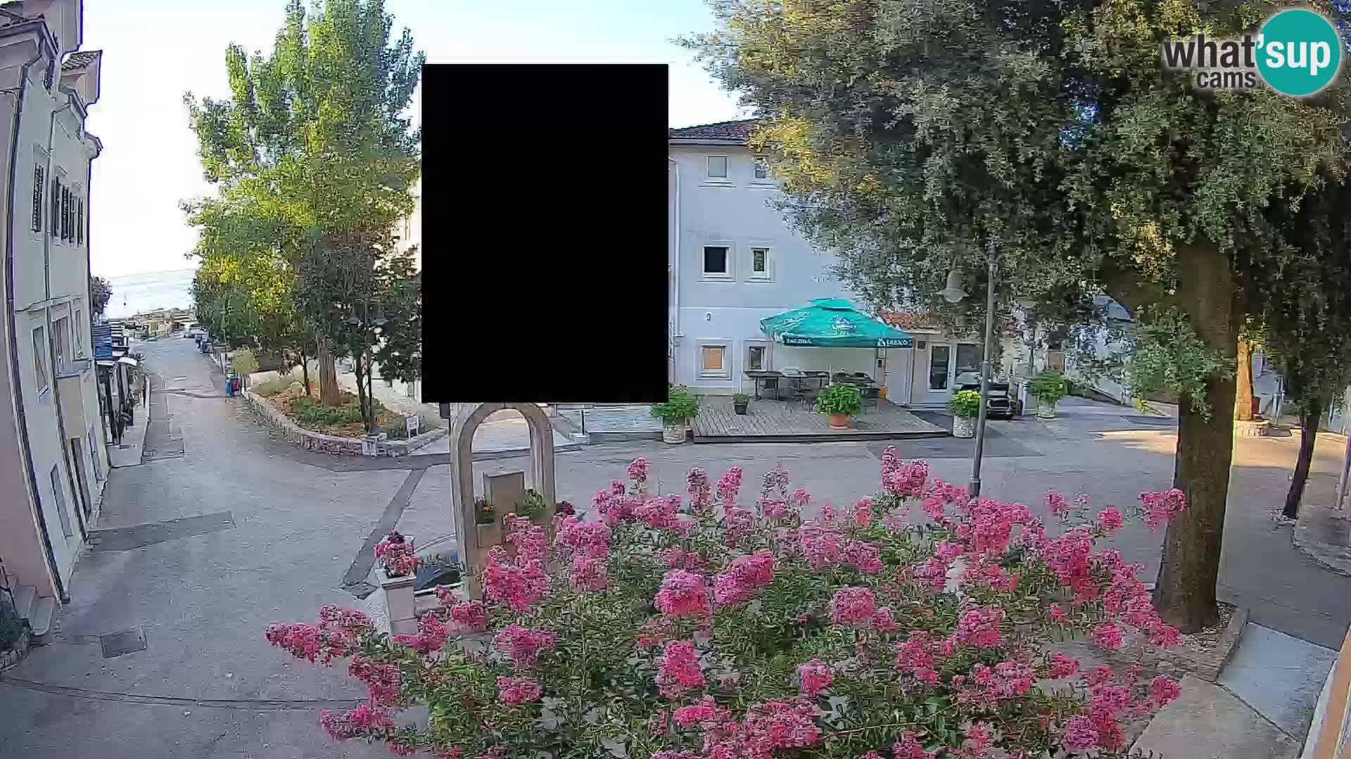 Webcam Centre de Mošćenička Draga – Vue en direct du centre-ville