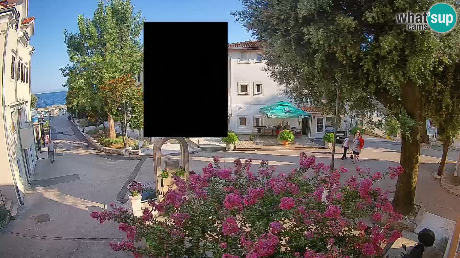 Webcam Mošćenička Draga Zentrum – Liveblick auf das Ortszentrum