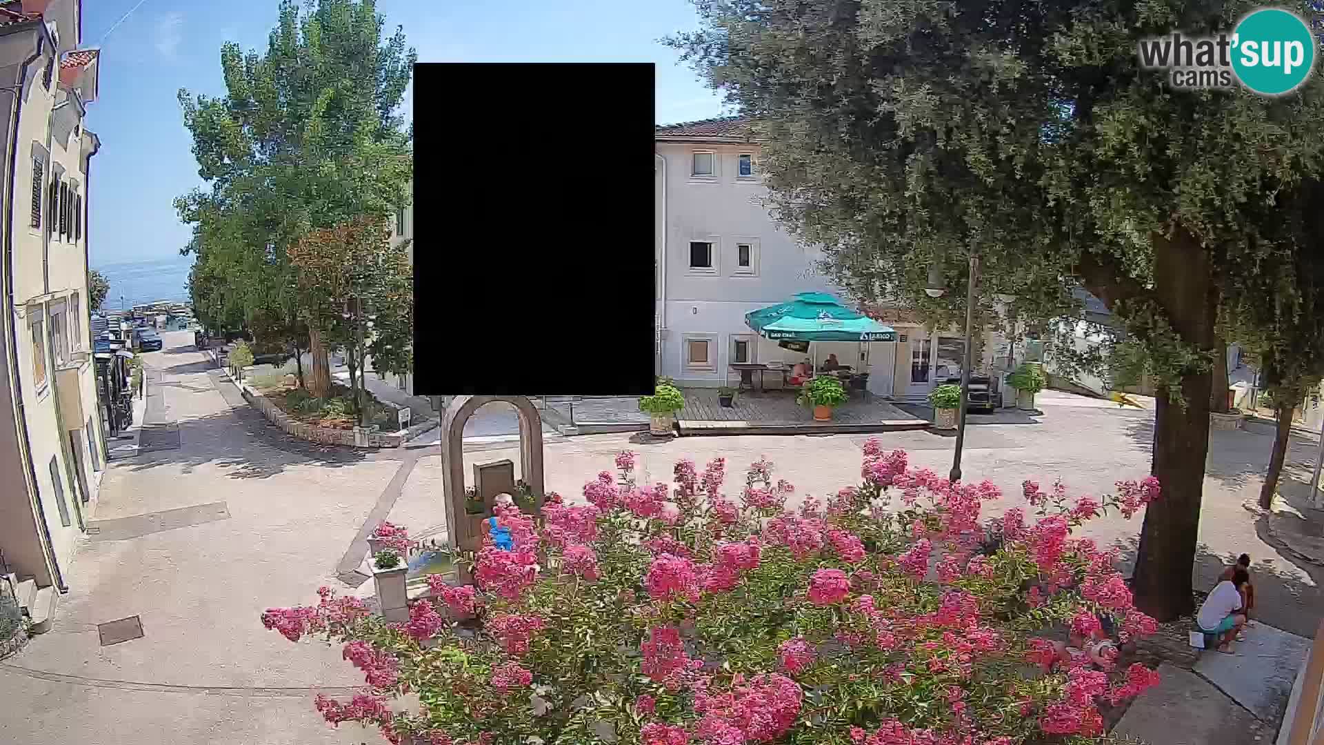 Webcam centre de Mošćenička Draga – Vue en direct du centre-ville