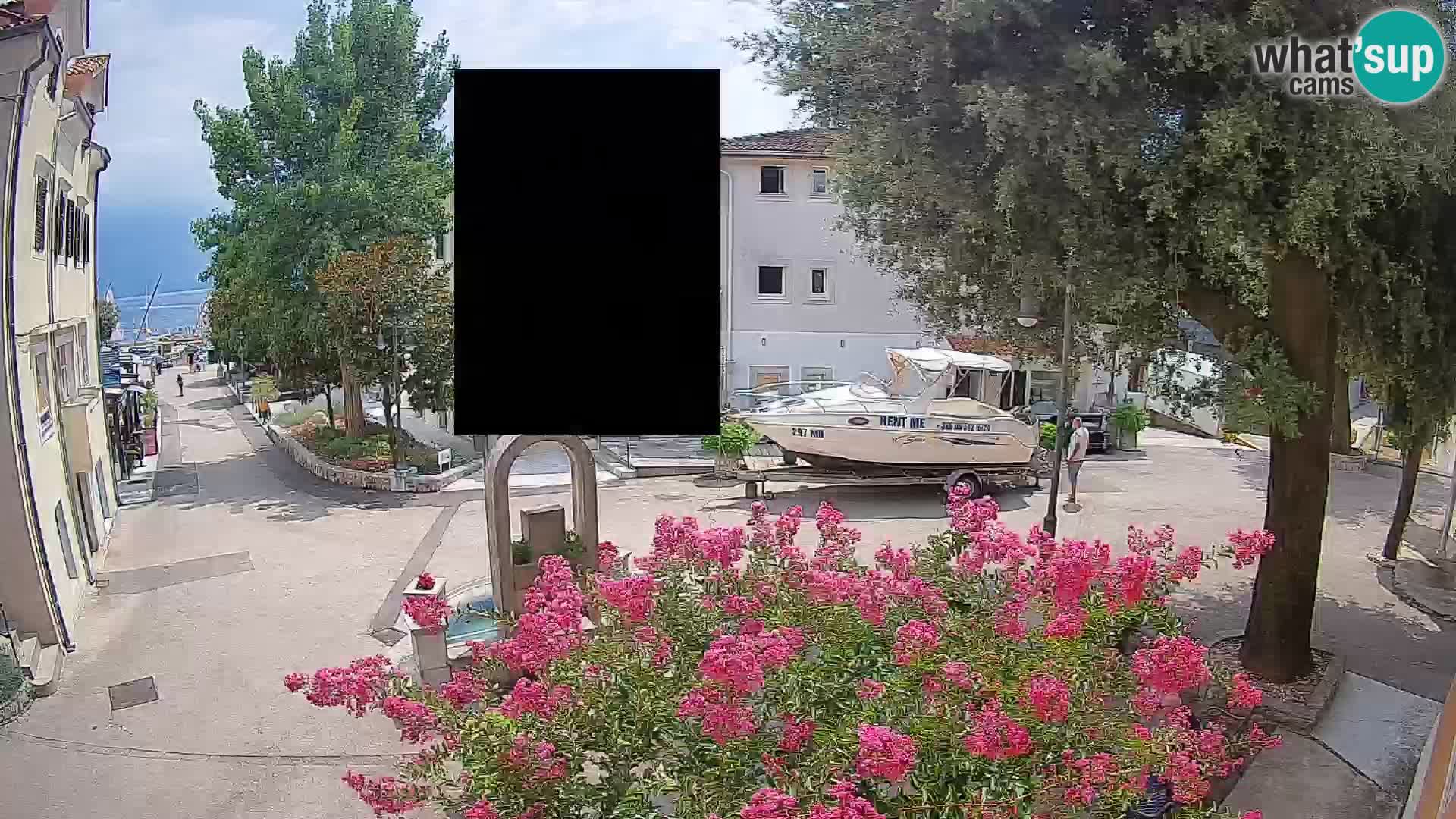 Webcam Mošćenička Draga Center – Live View of the Town Center