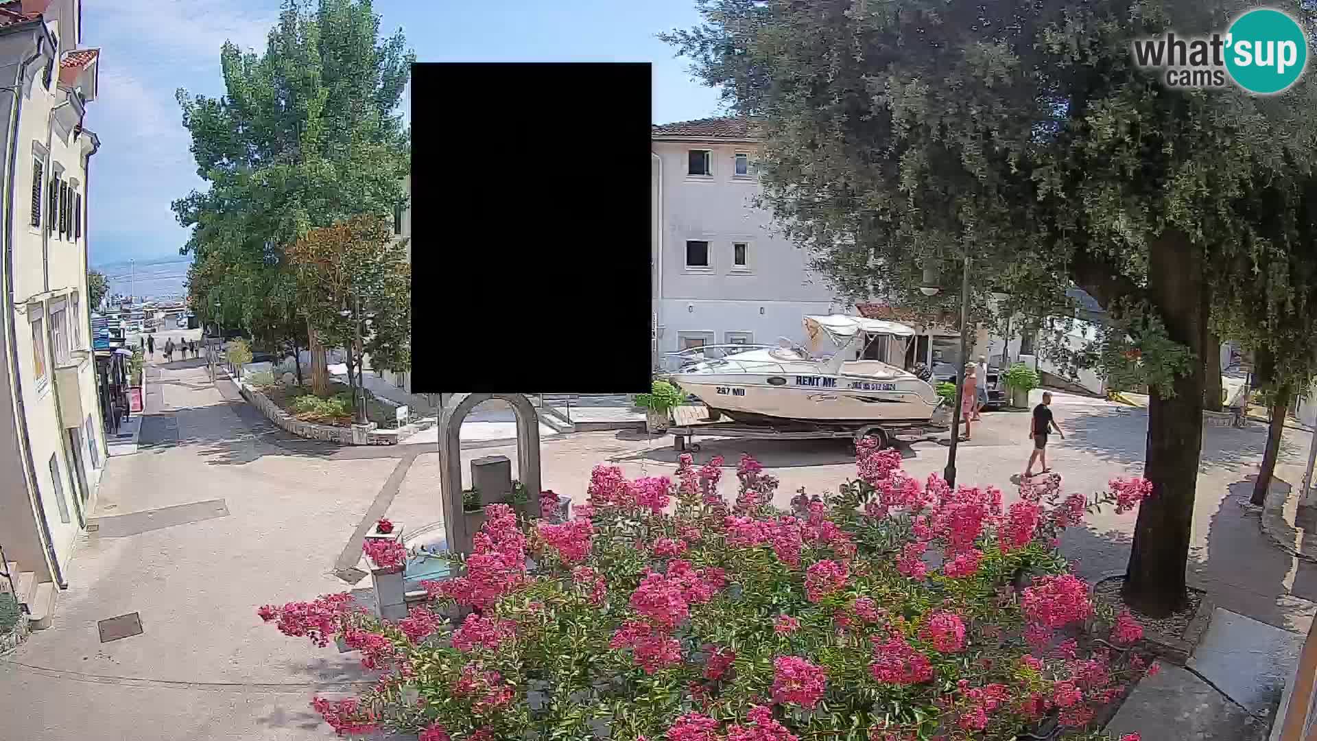 Webcam Centro Draga di Moschiena – Vista live sul centro