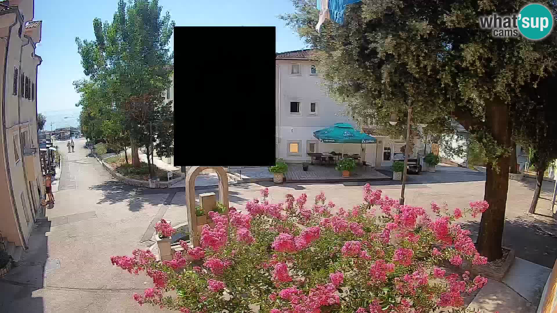 Webcam Centre de Mošćenička Draga – Vue en direct du centre-ville