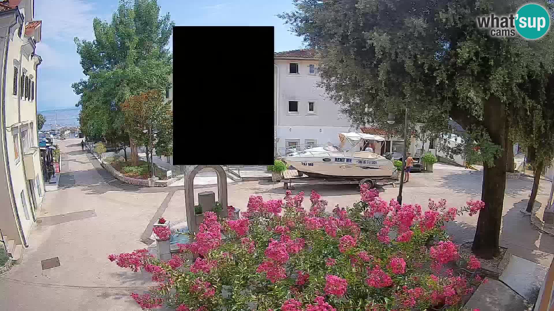 Webcam Centre de Mošćenička Draga – Vue en direct du centre-ville