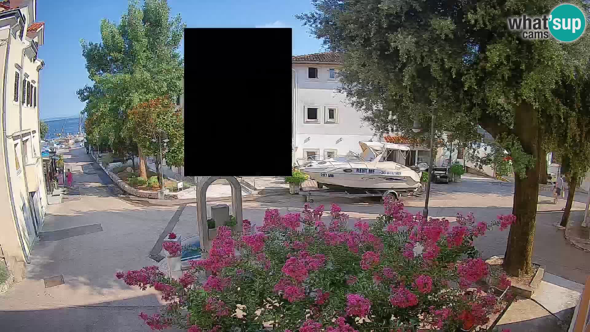 Webcam Mošćenička Draga Center – Live View of the Town Center