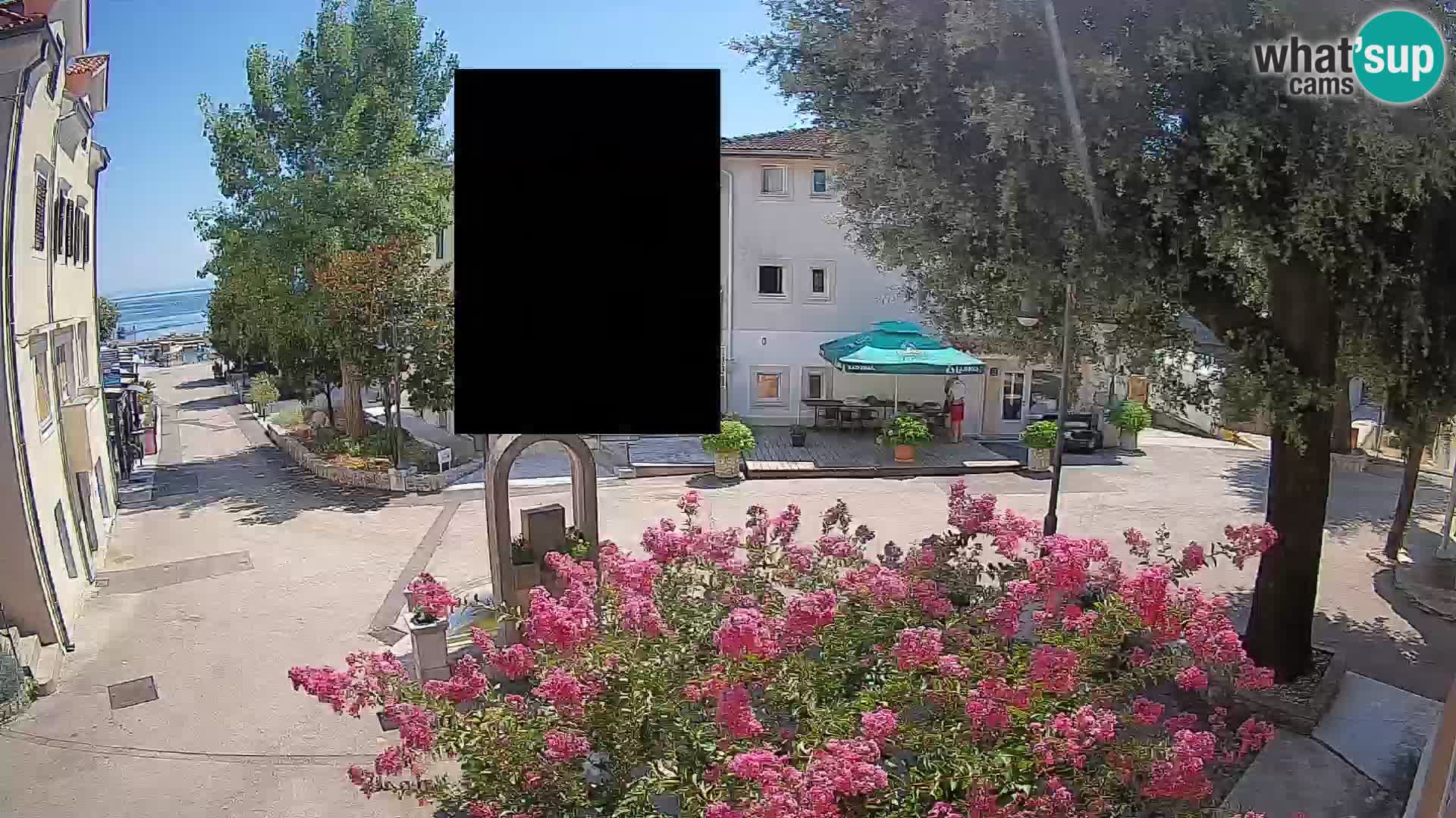 Webcam Mošćenička Draga Center – Live View of the Town Center