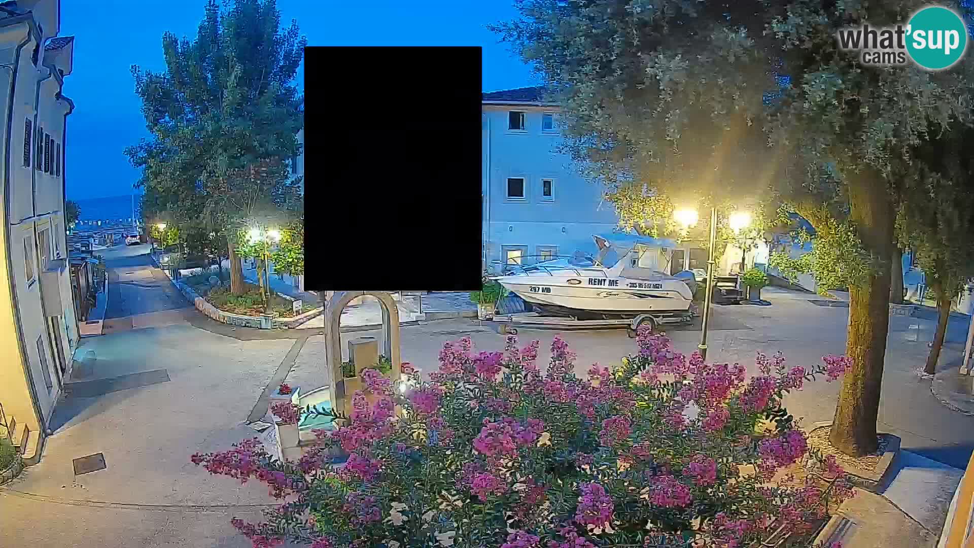 Webcam centre de Mošćenička Draga – Vue en direct du centre-ville