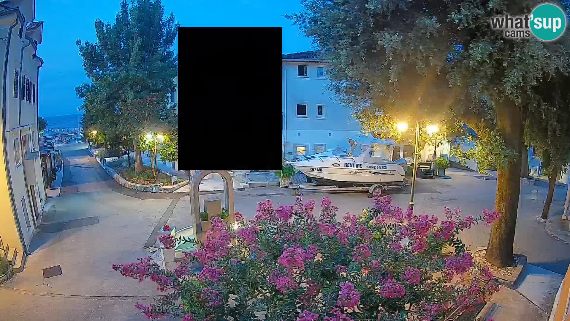 Webcam Centro Draga di Moschiena – Vista live sul centro