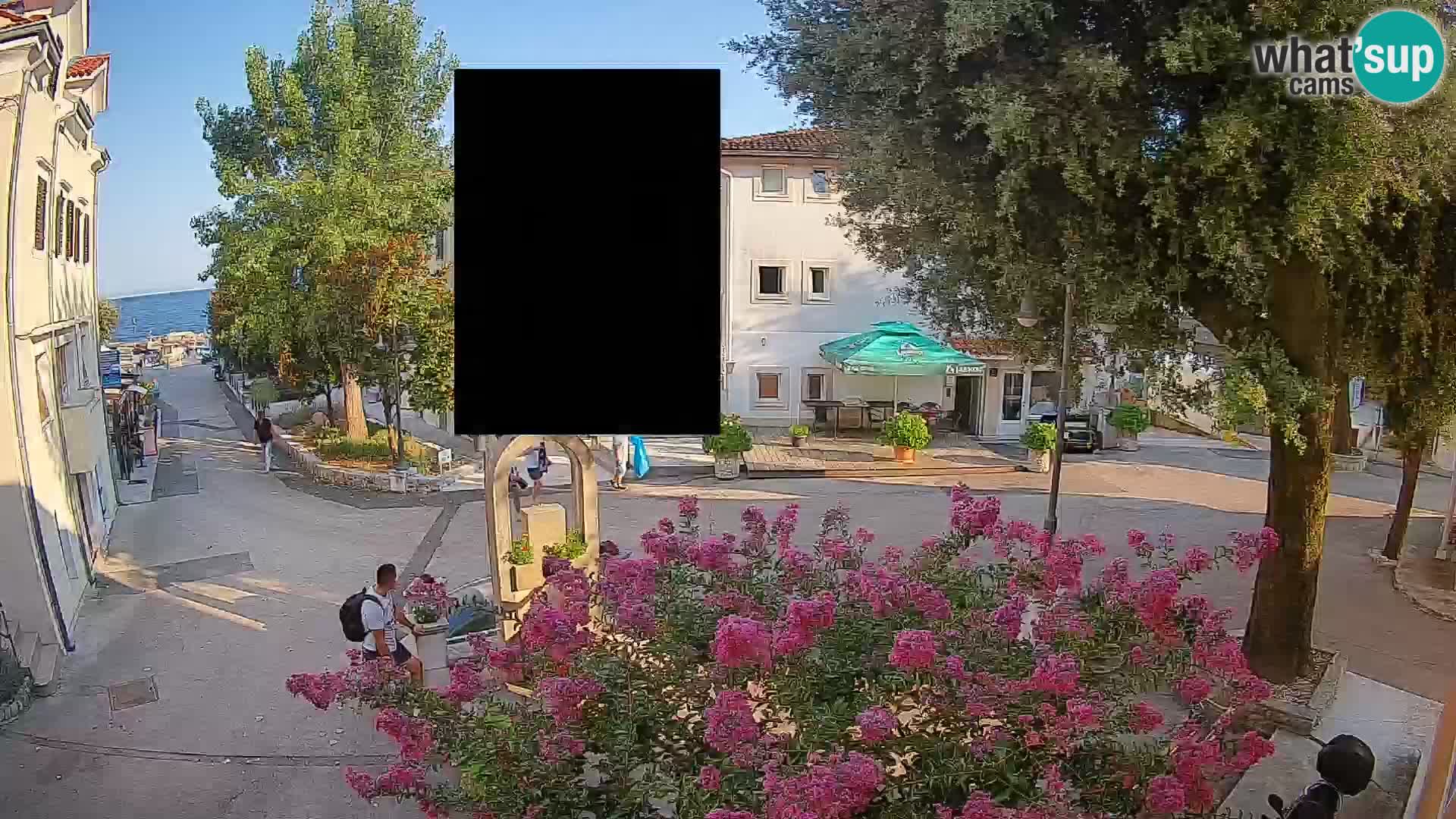 Webcam Centre de Mošćenička Draga – Vue en direct du centre-ville