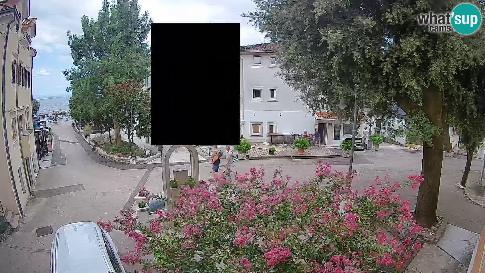 Webcam centre de Mošćenička Draga – Vue en direct du centre-ville