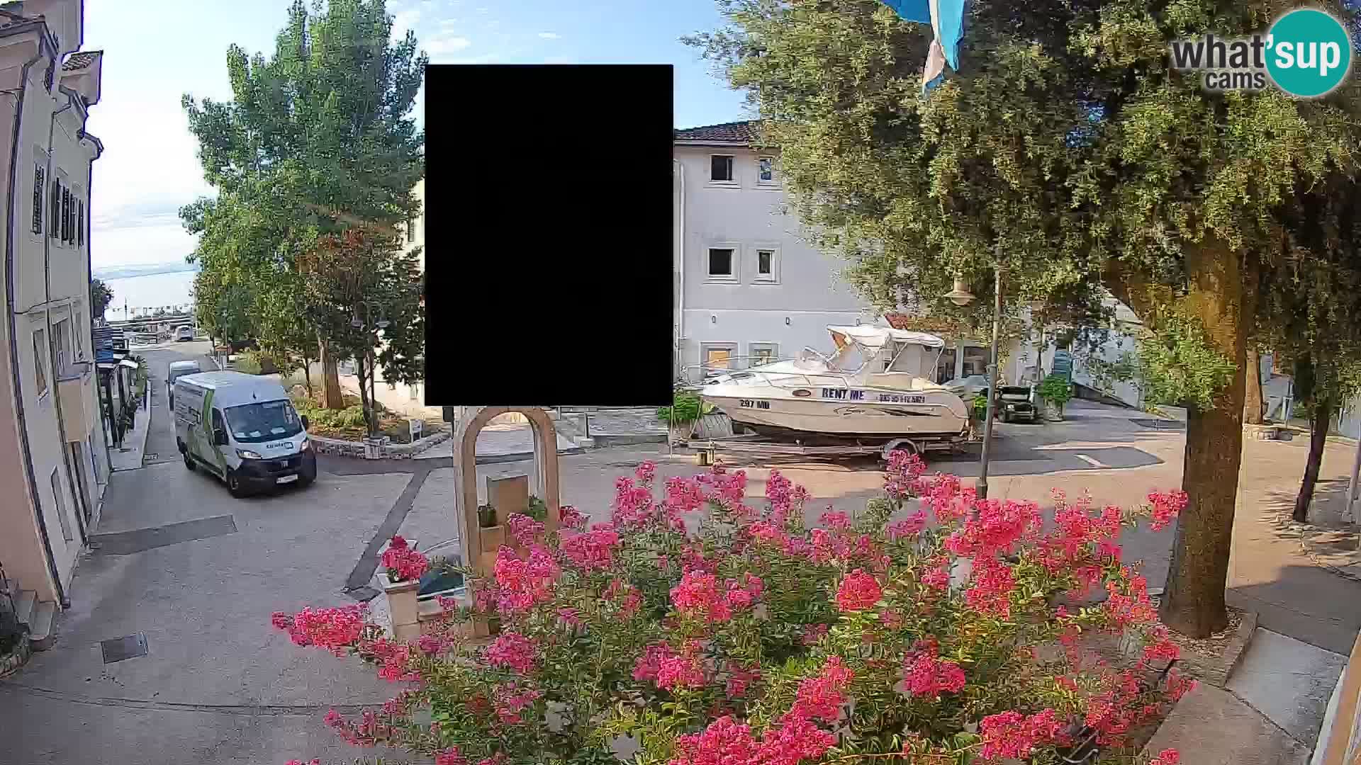 Webcam Centre de Mošćenička Draga – Vue en direct du centre-ville