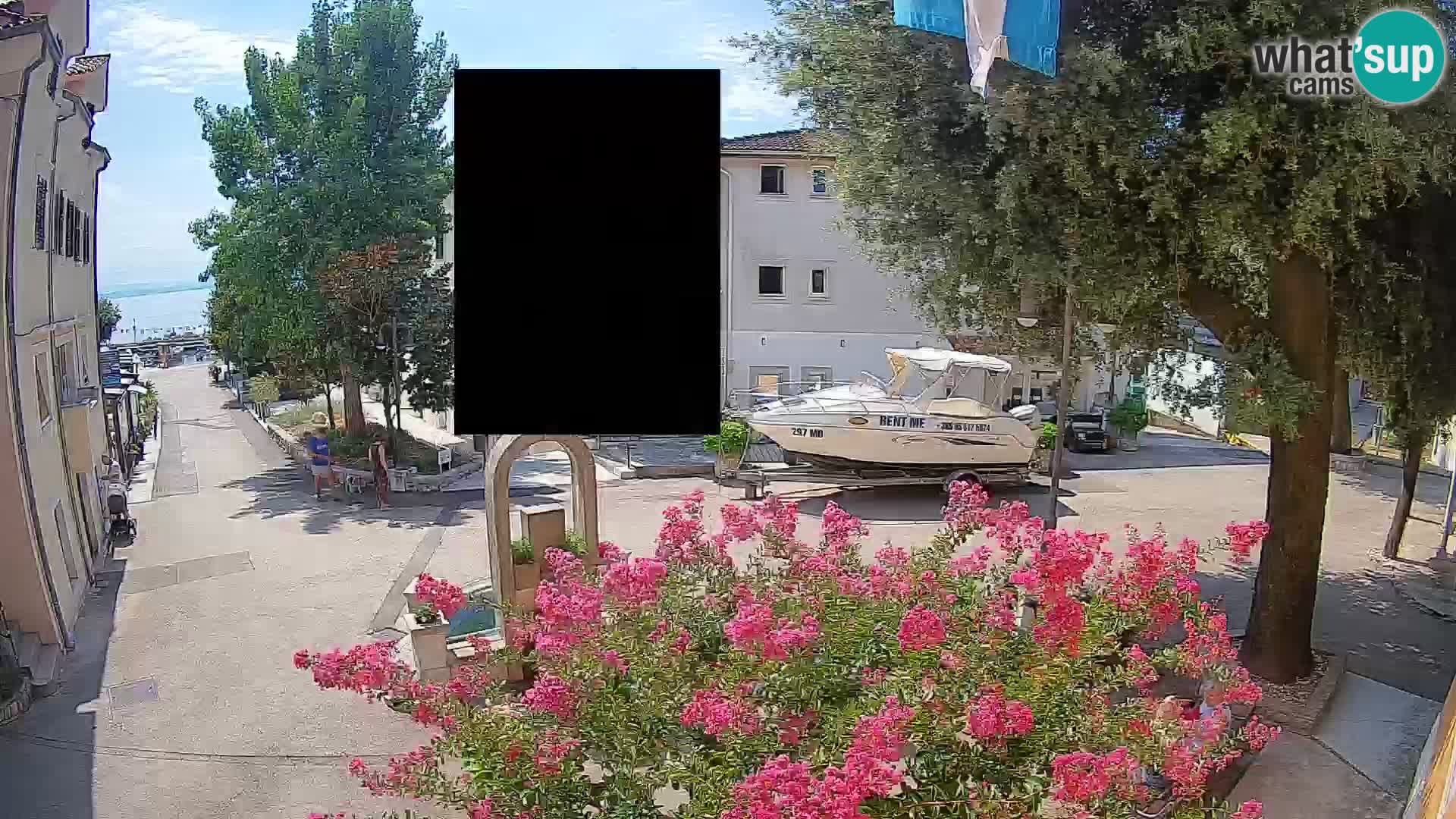 Webcam Centro Draga di Moschiena – Vista live sul centro