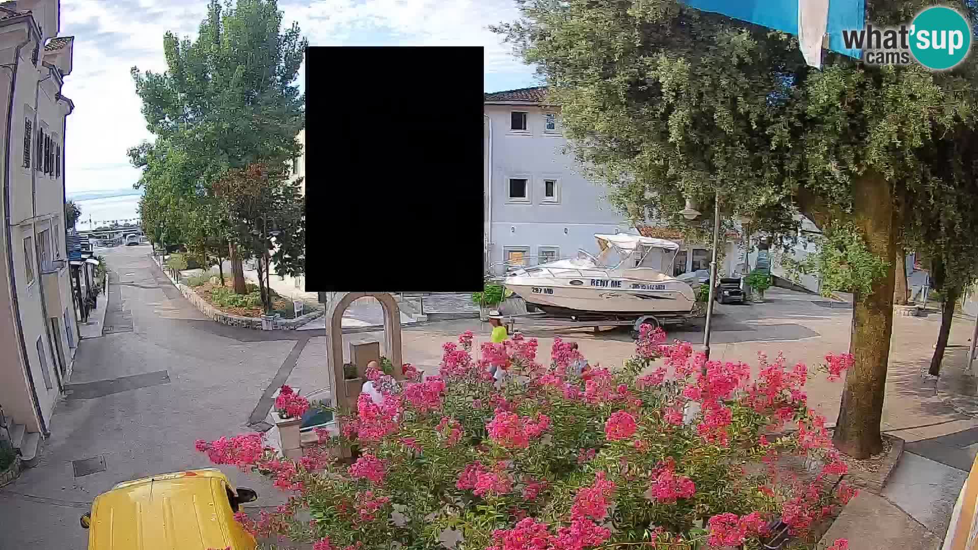 Webcam Centro Draga di Moschiena – Vista live sul centro