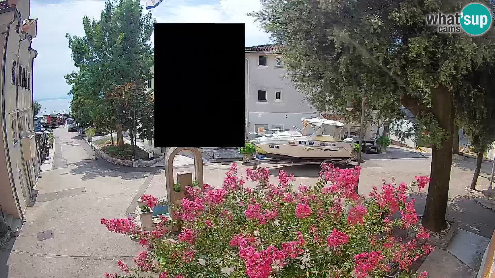 Webcam Centre de Mošćenička Draga – Vue en direct du centre-ville