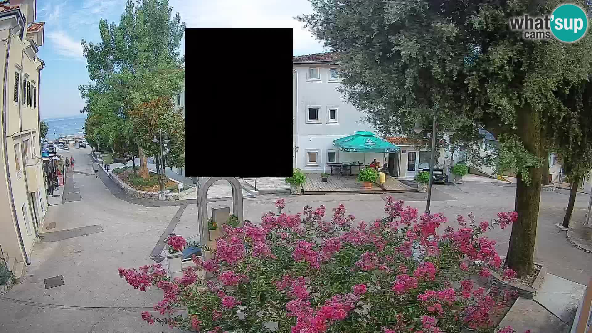 Webcam Centre de Mošćenička Draga – Vue en direct du centre-ville