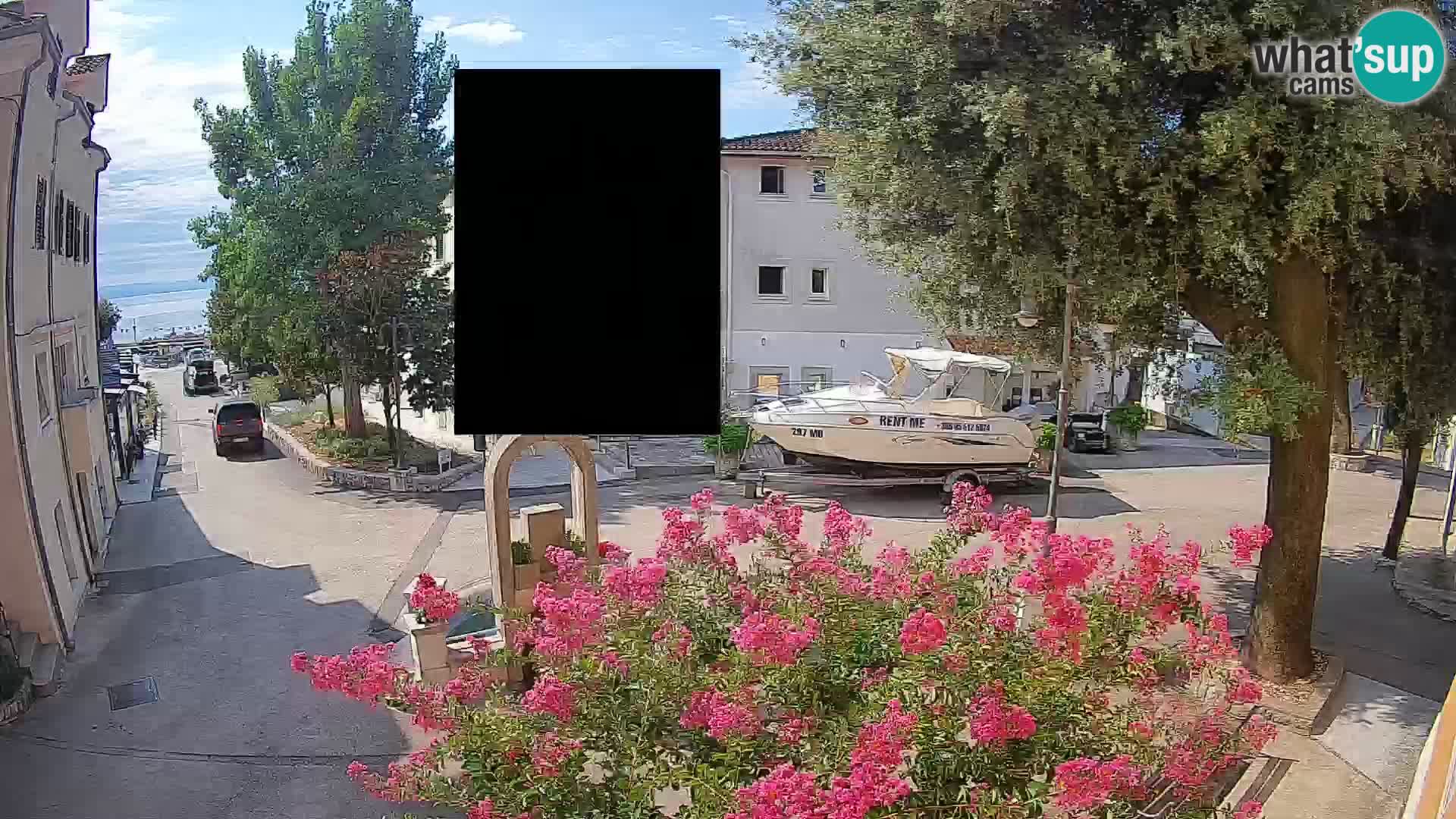 Webcam Centro Draga di Moschiena – Vista live sul centro