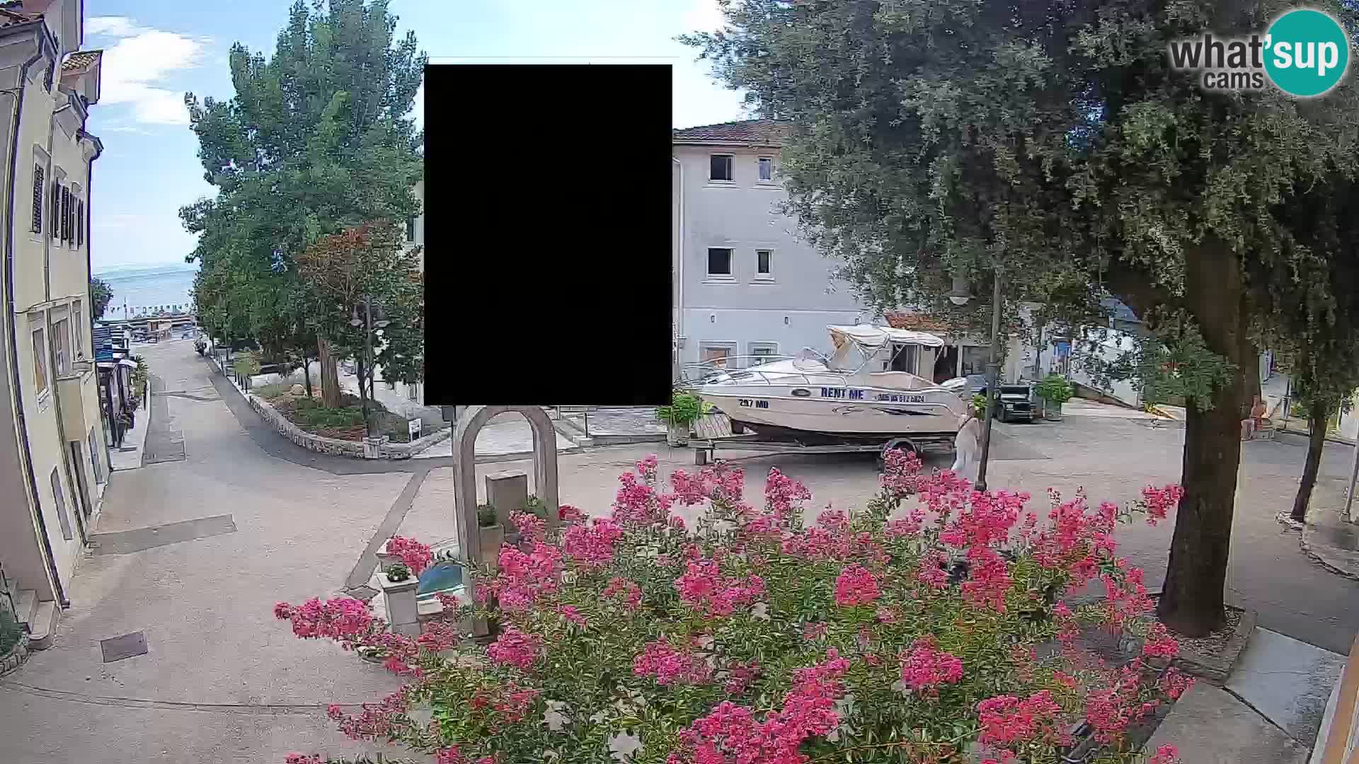 Webcam Centre de Mošćenička Draga – Vue en direct du centre-ville