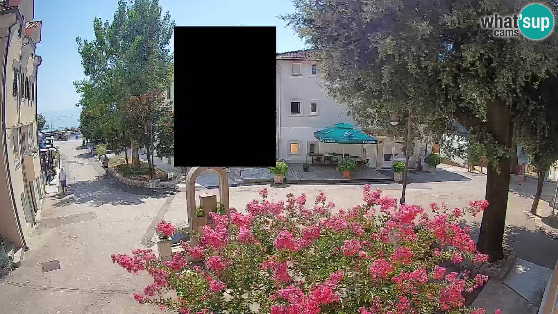 Webcam Mošćenička Draga Zentrum – Liveblick auf das Ortszentrum