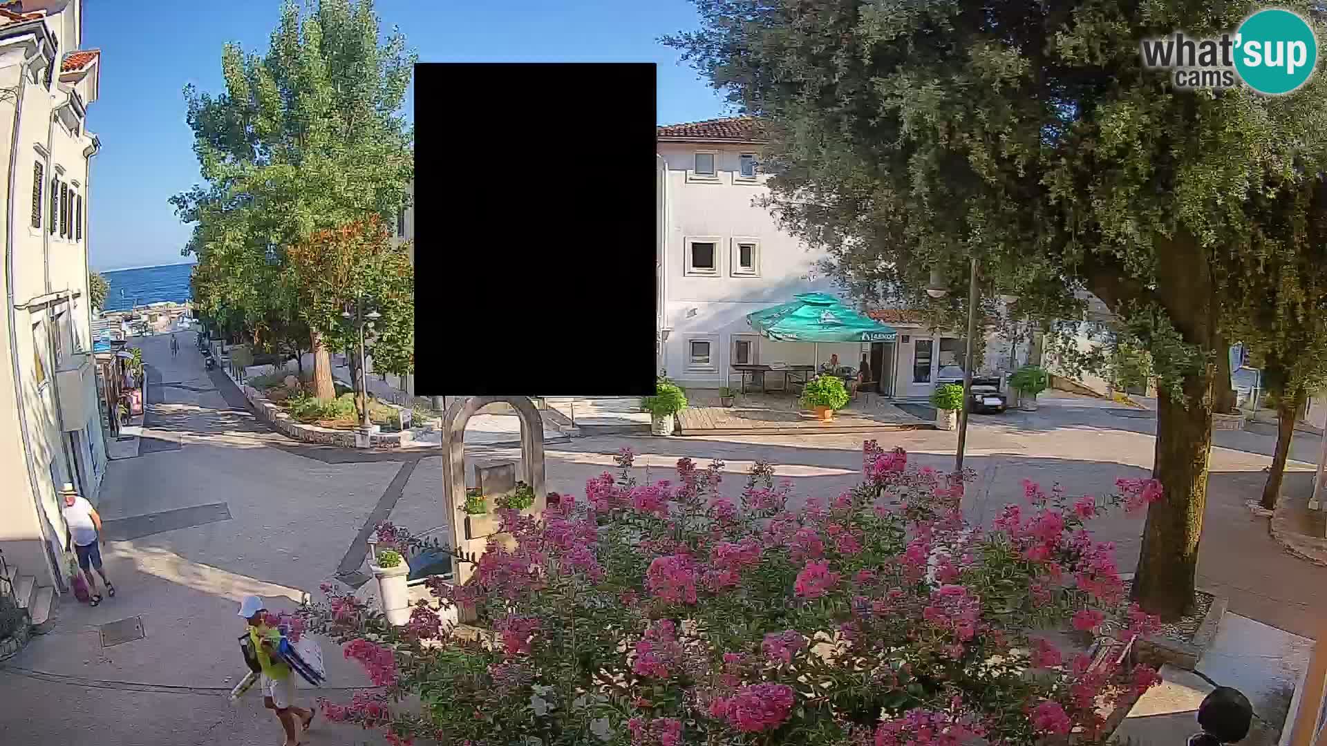 Web kamera centar Mošćeničke Drage – Pogled uživo