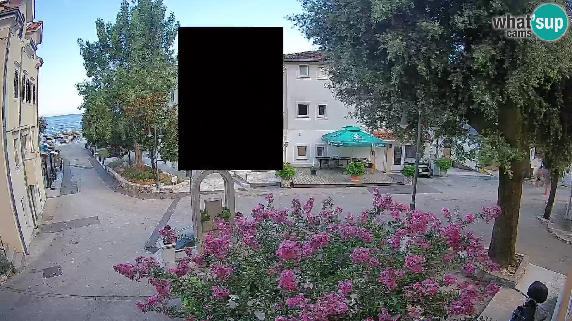 Webcam centre de Mošćenička Draga – Vue en direct du centre-ville
