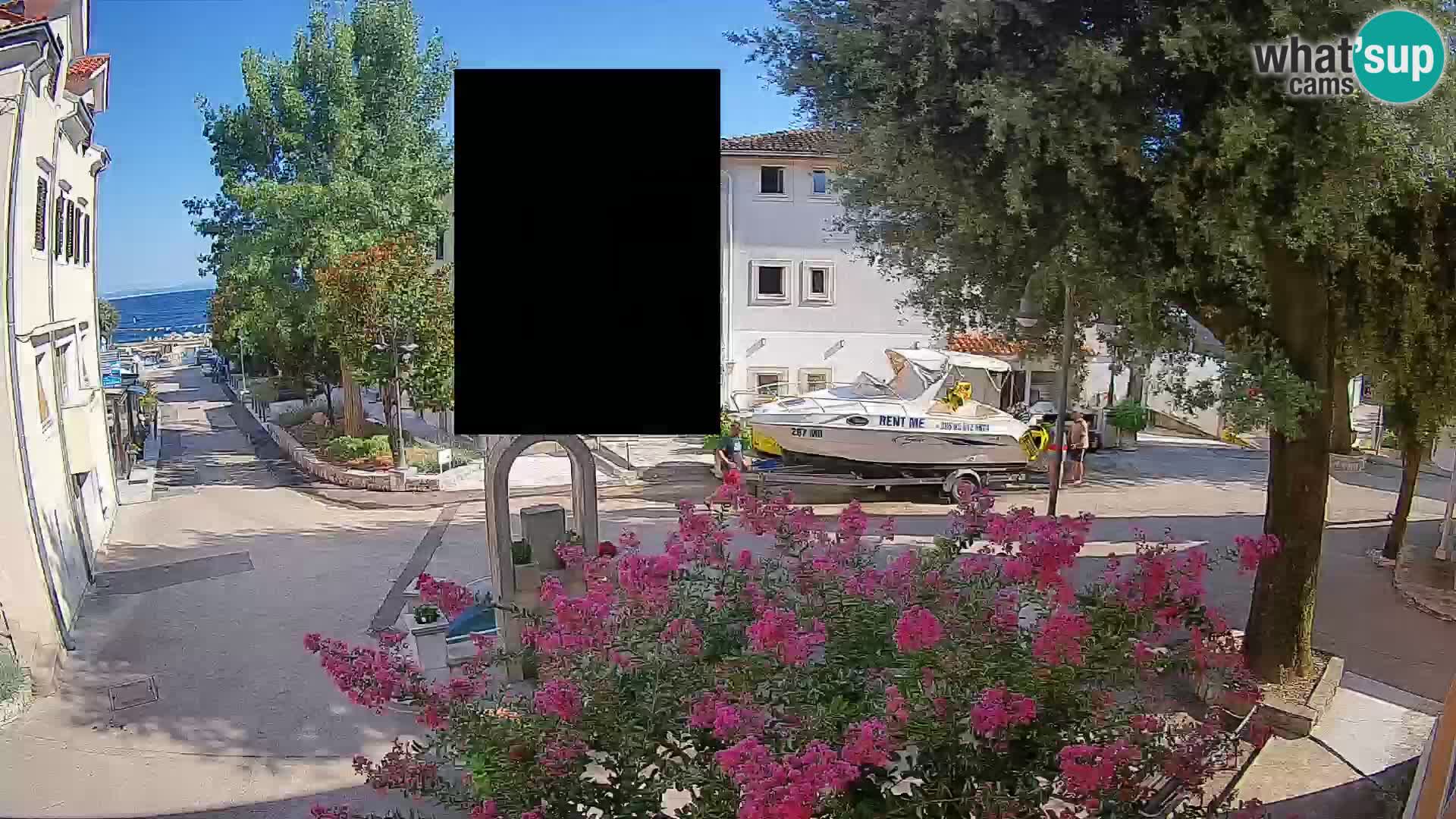 Webcam Mošćenička Draga Zentrum – Liveblick auf das Ortszentrum