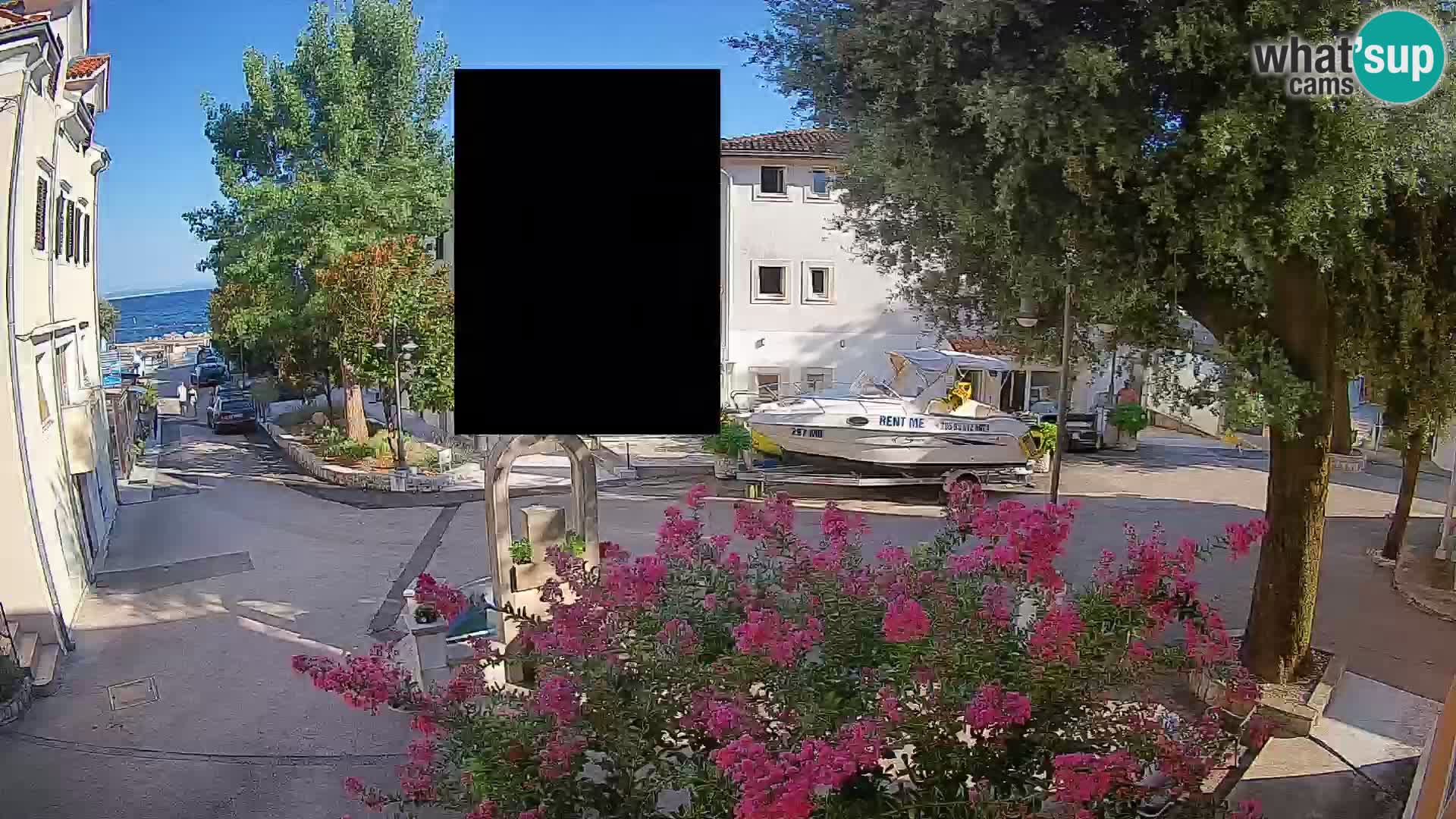Webcam Mošćenička Draga Center – Live View of the Town Center