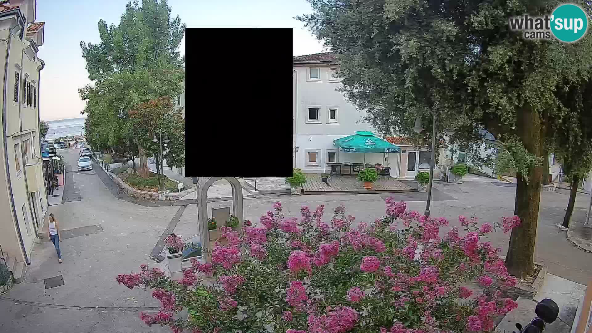 Webcam centre de Mošćenička Draga – Vue en direct du centre-ville