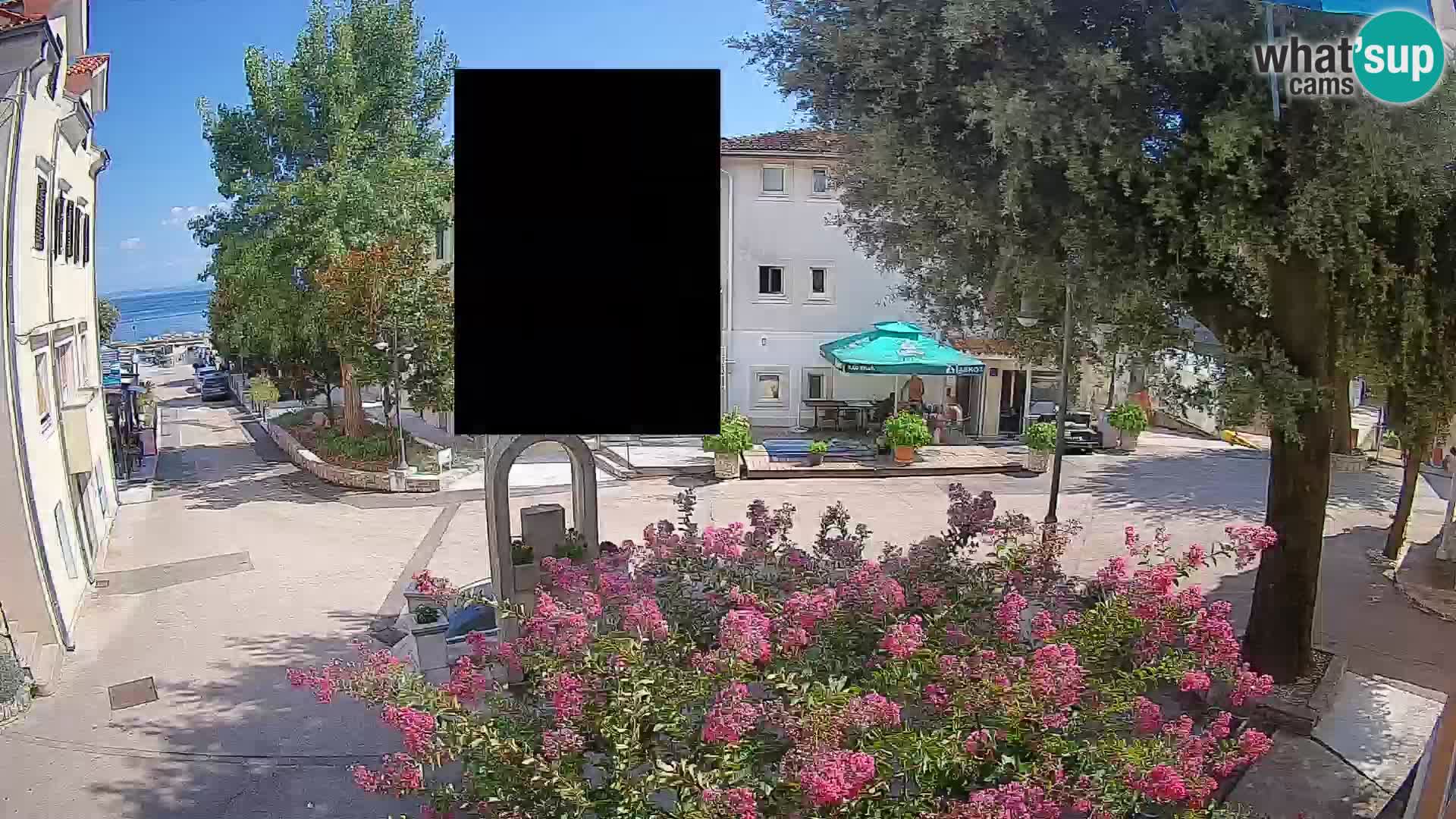 Webcam Centro Draga di Moschiena – Vista live sul centro