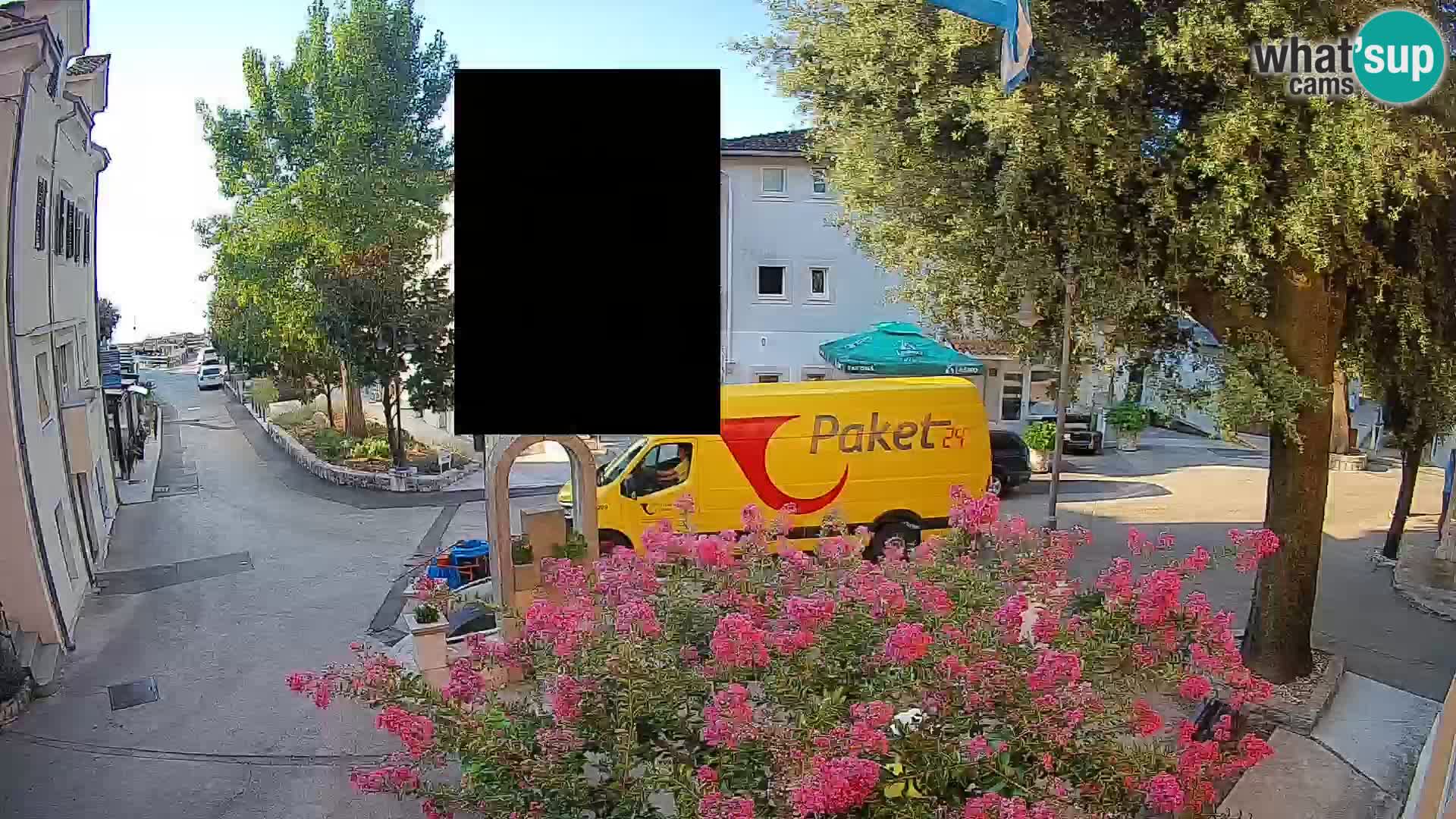 Webcam Mošćenička Draga Zentrum – Liveblick auf das Ortszentrum