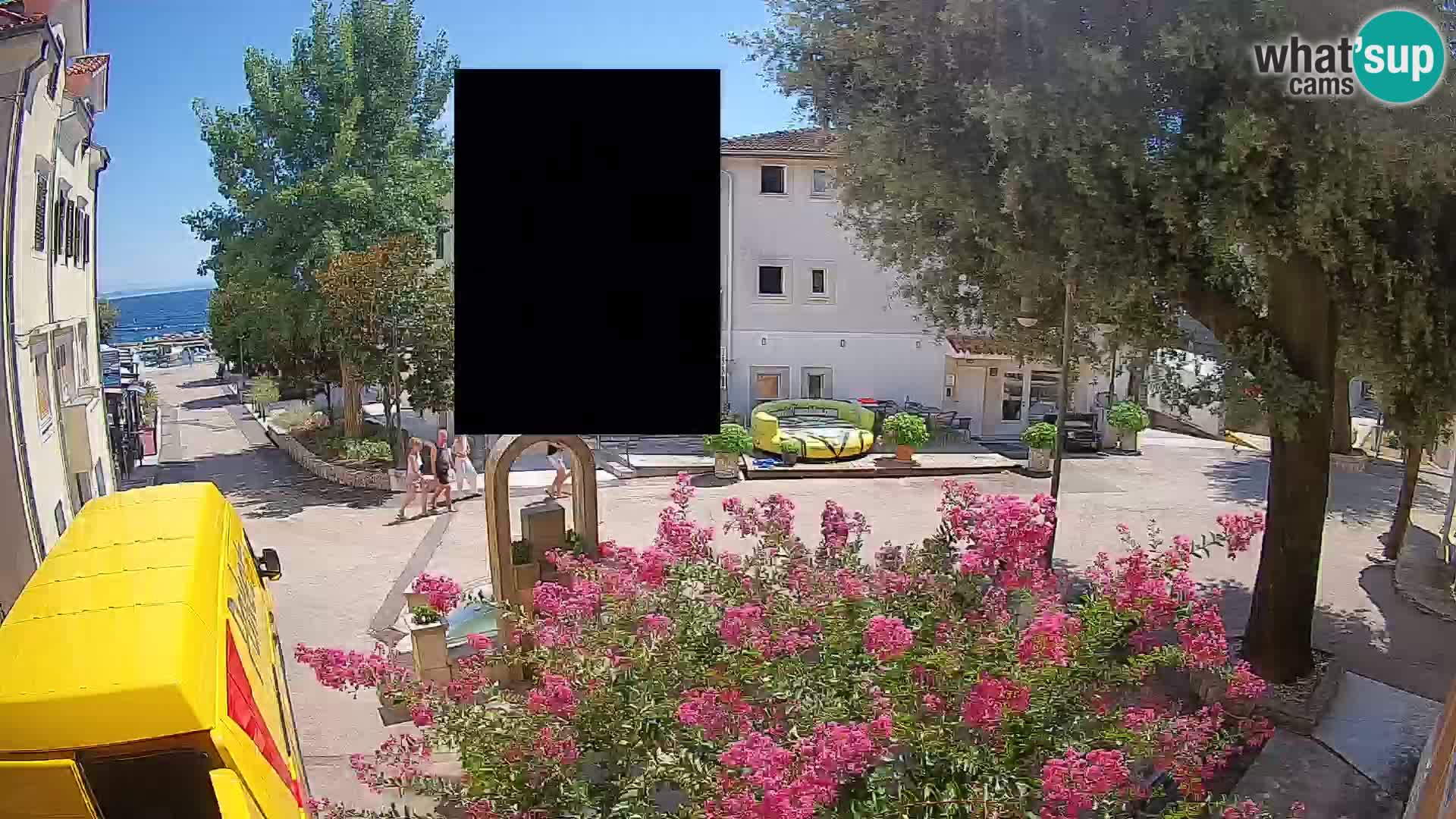 Webcam Centre de Mošćenička Draga – Vue en direct du centre-ville