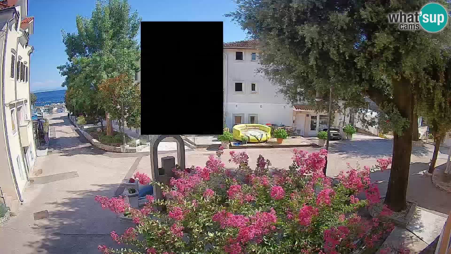 Webcam Centre de Mošćenička Draga – Vue en direct du centre-ville