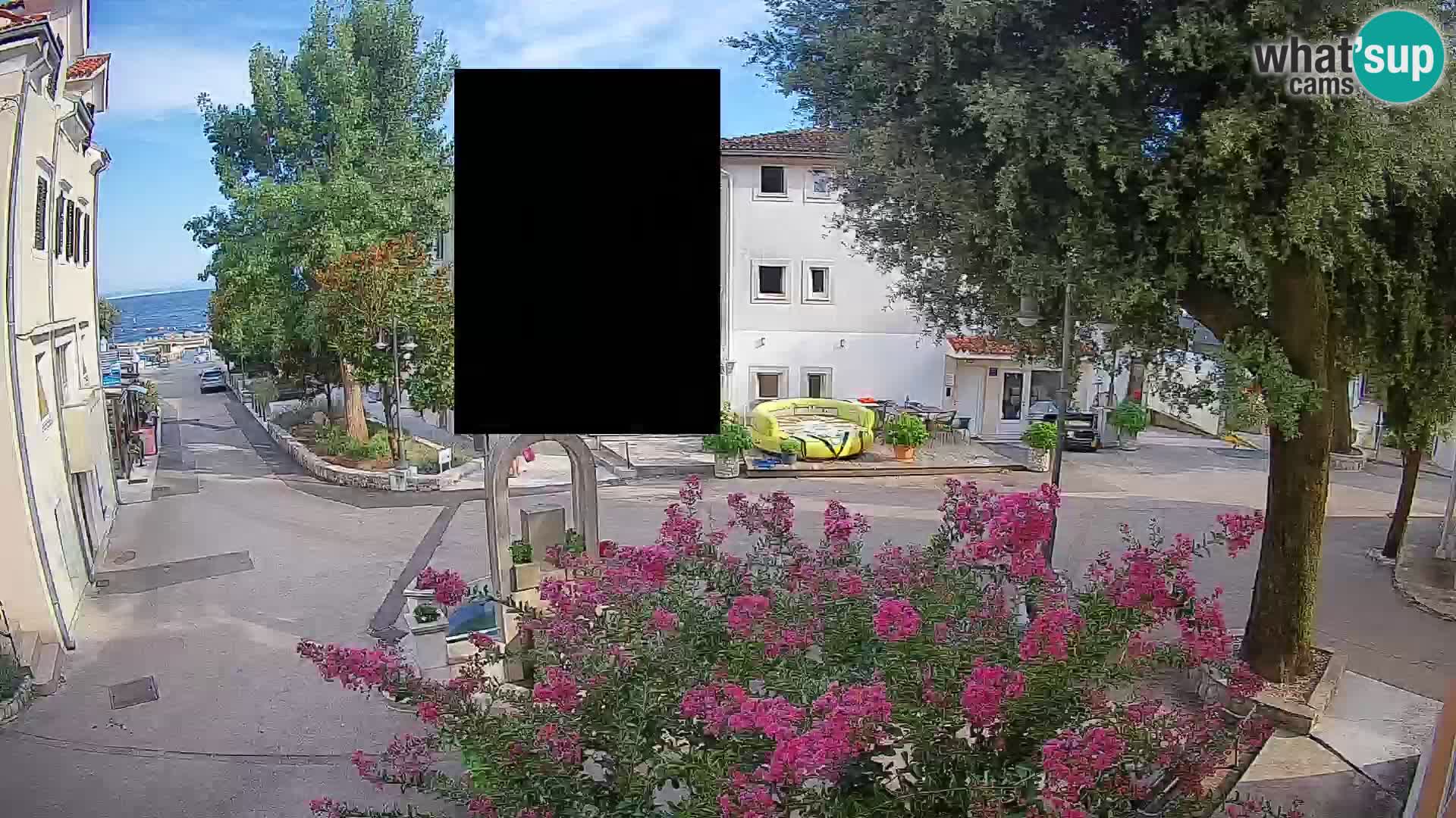 Webcam Mošćenička Draga Center – Live View of the Town Center