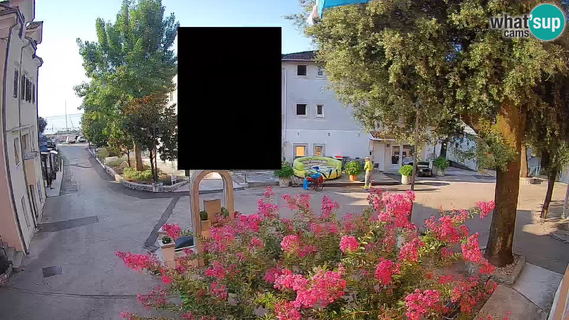 Webcam Mošćenička Draga Center – Live View of the Town Center