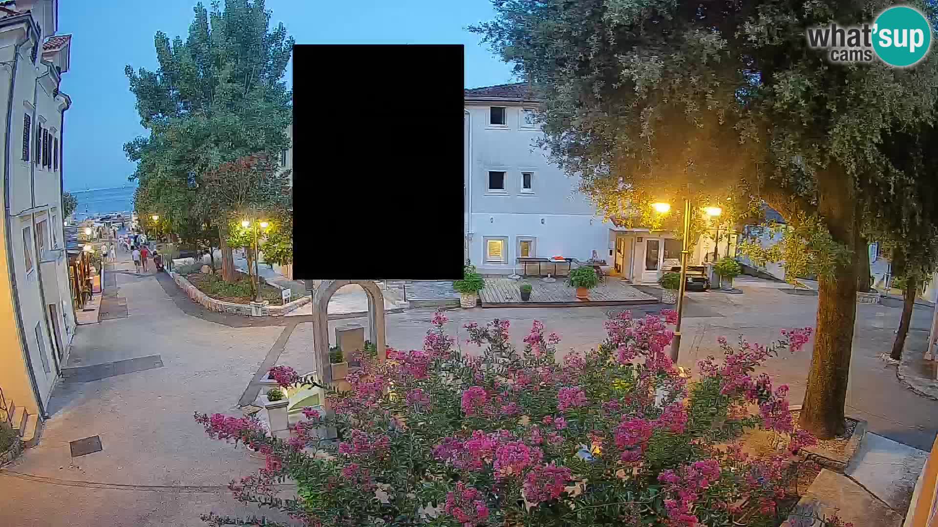 Web kamera centar Mošćeničke Drage – Pogled uživo