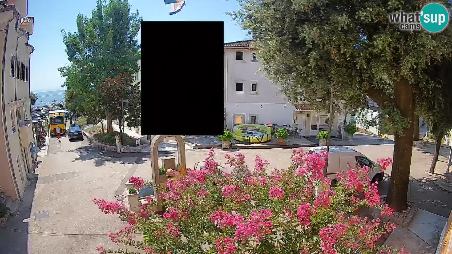Webcam centre de Mošćenička Draga – Vue en direct du centre-ville