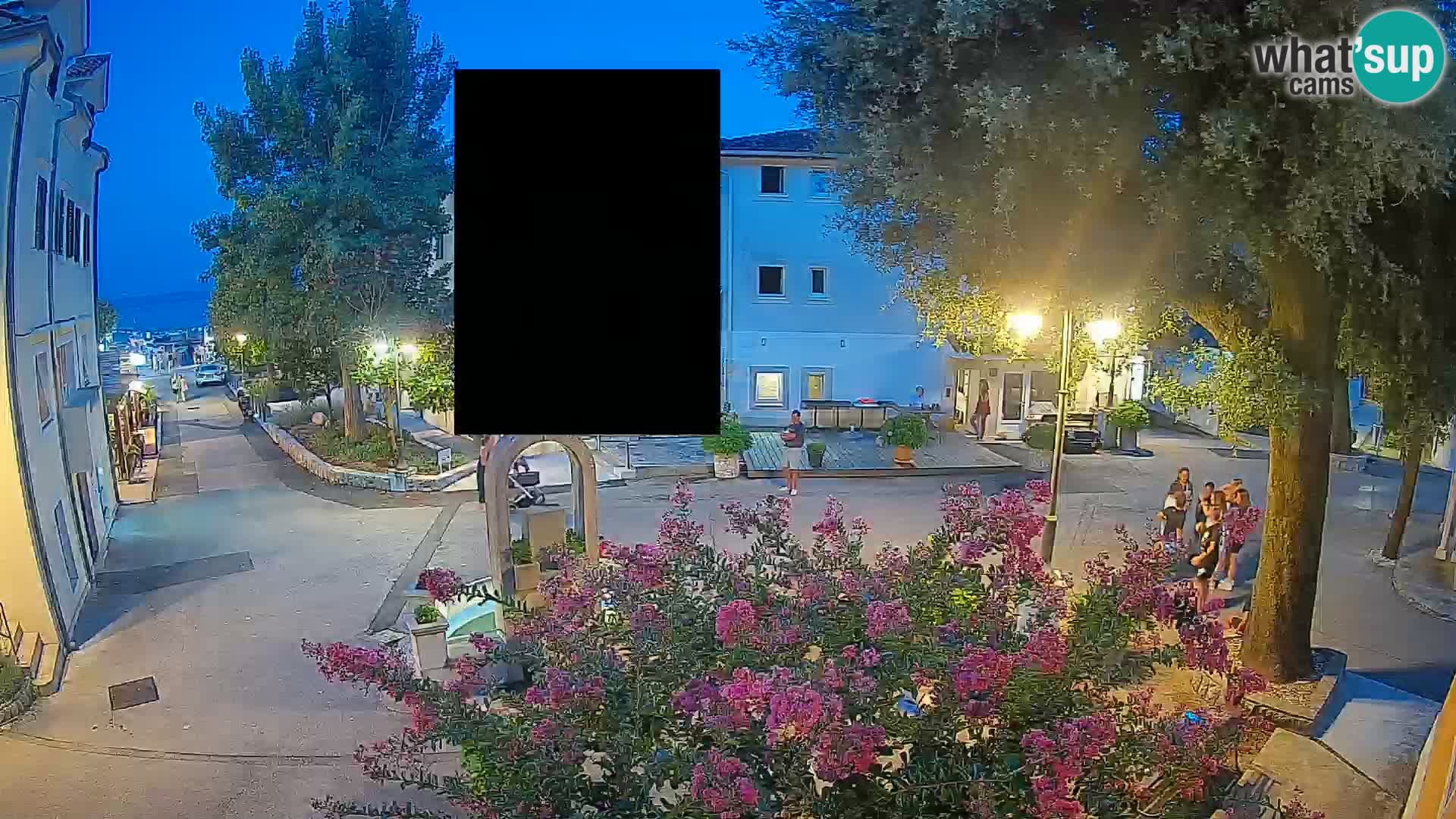 Webcam Centre de Mošćenička Draga – Vue en direct du centre-ville