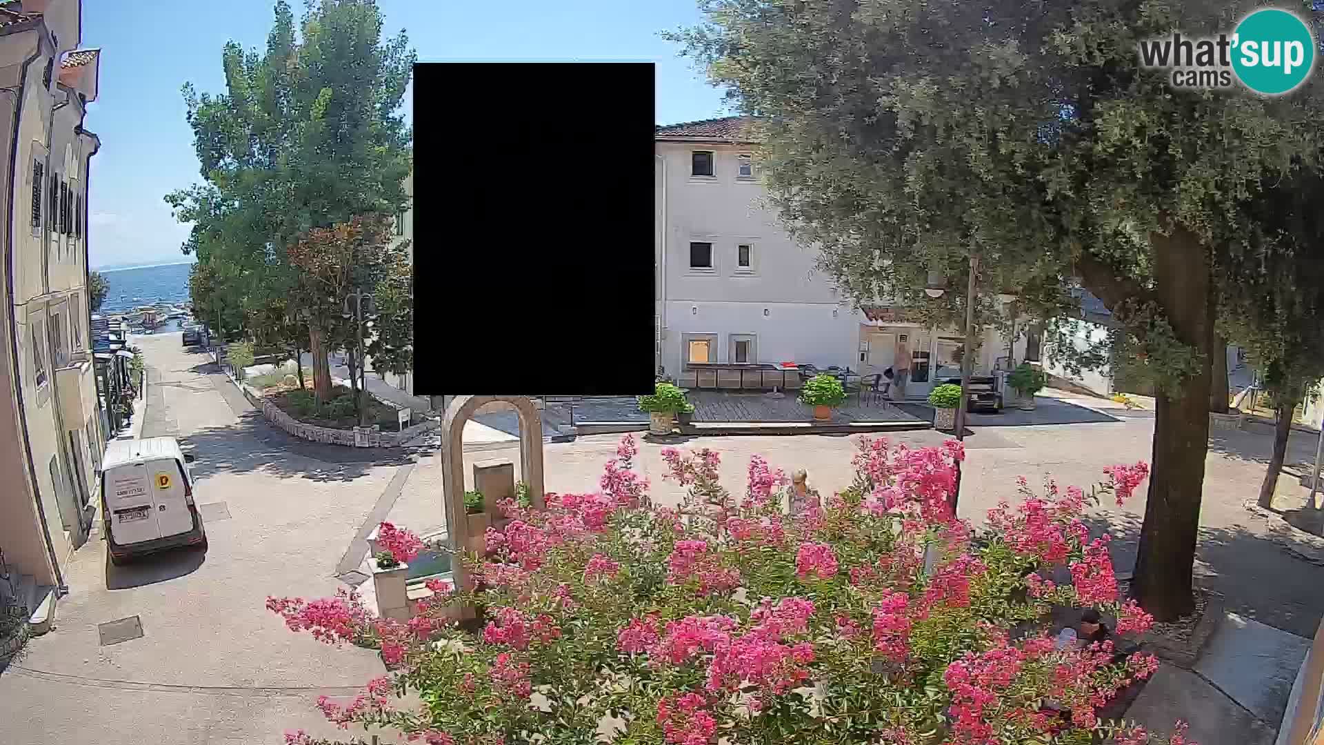 Webcam Centre de Mošćenička Draga – Vue en direct du centre-ville